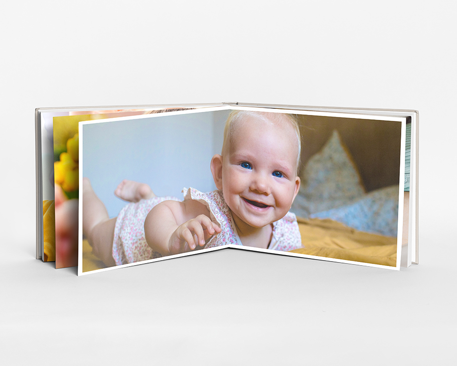Liggend L fotoboek met harde kaft