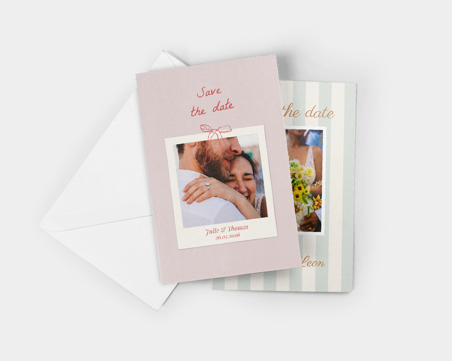 Save the date kaartjes