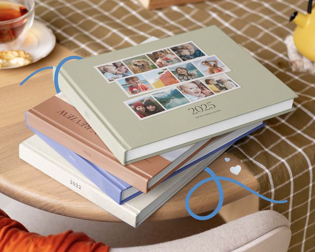 Jaarboeken: zet 2025 in een prachtig gebonden fotoboek