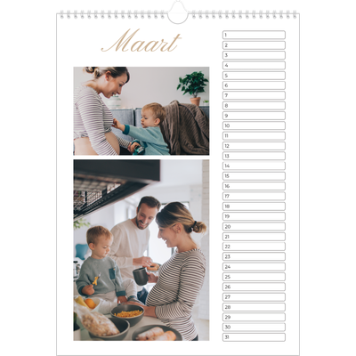 Verjaardagskalenders A3 — Fotobox [Maart]