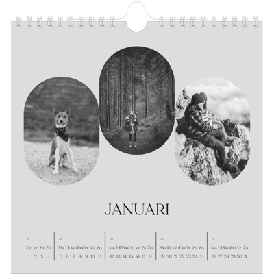 Jaarkalenders vierkant — De open weg [Januari]