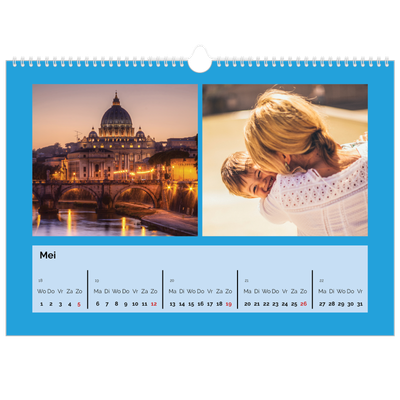 Fotokalender A3 — Fel gekleurde kaders [omslag]
