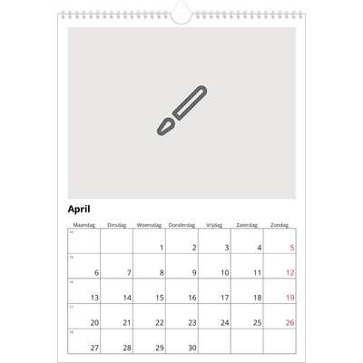 A3 Jaarkalender — Ontwerp je eigen fotoproduct [April]