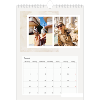 Fotokalender A4 — Gedempte tonen