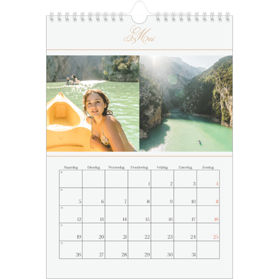 Fotokalender A4 (20 x 30 cm) — Gouden banner [omslag]