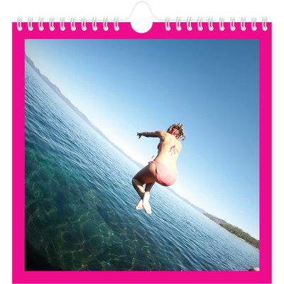 Jaarkalenders vierkant — Fel gekleurde kaders [omslag]