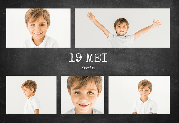 Bedankkaarten — Krijtbord-look