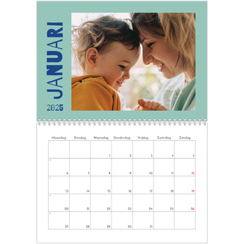 Fotokalender A4 Dubbel — Vrolijk & kleurrijk