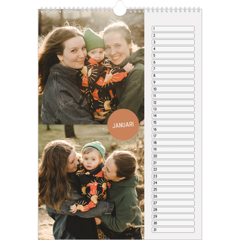 Fotokalender A3 — Fotosticker