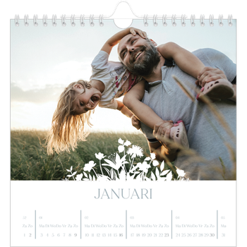 Fotokalender Vierkant — Bloemen motief