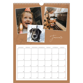 Fotokalender A3 — Warme aardetinten