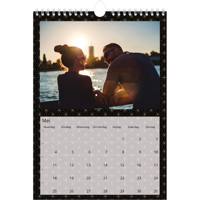 Fotokalender A4 (20 x 30 cm) — Geometrisch achtergrondpatronen [omslag]