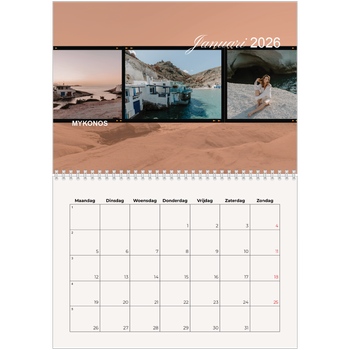 Fotokalender A4 Dubbel — Zin in avontuur
