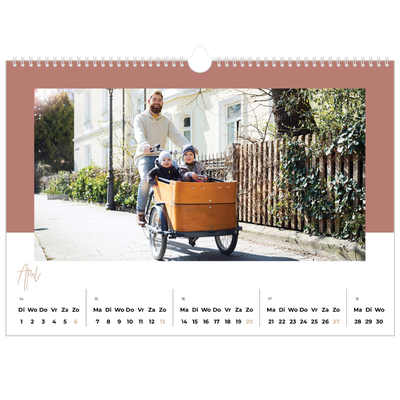 Fotokalender A3 — Aardse frames [April]