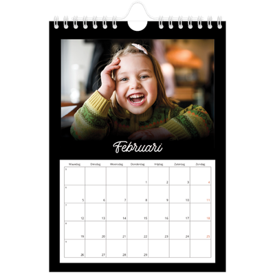 Fotokalender A5 — Zwart [Februari]