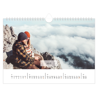 Fotokalender A4 — Klassieke kalender [April]