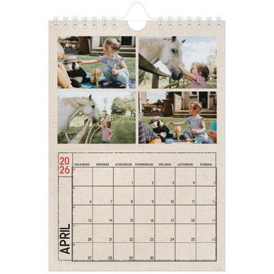 Fotokalender A5 — Stempel effect [April]