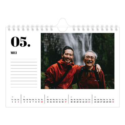 Fotokalender A5 — Serif en momenten [omslag]