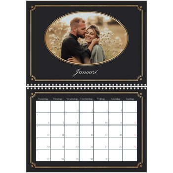 Fotokalender A4 Dubbel — Klassiek vintage