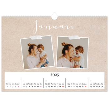 Fotokalender A3 — Scrapbook kalender