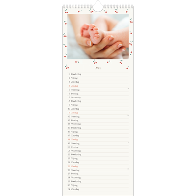 Smalle kalender  — Kersen gelukzaligheid [omslag]