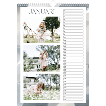 Fotokalender A3 — Verfkwast effect