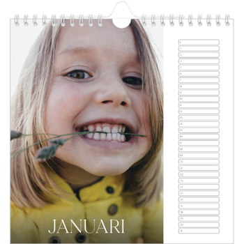 Fotokalender Vierkant — Twaalf grote maanden