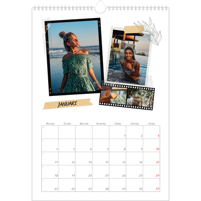 A3 Jaarkalender — Plakboek flair [Januari]