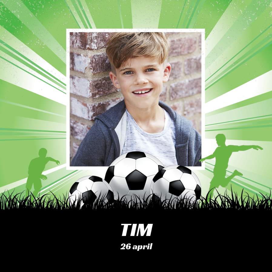 Uitnodigingen — Voetbalster