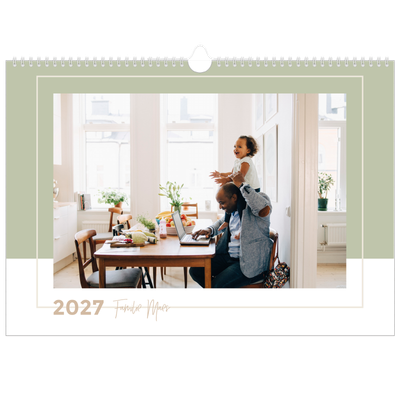 A3 Familieplanners — Aardse tonen - gezinsplanner 3 personen [omslag]