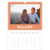 A3 Jaarkalender — Retro stijl frames [Maart]