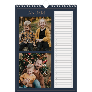 Fotokalender A4 — Pruisisch blauw