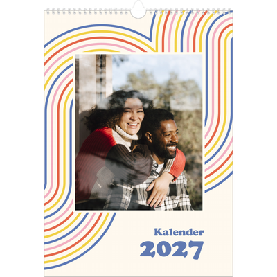 A3 Jaarkalender — Retro strepen [omslag]