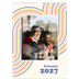 A3 Jaarkalender — Retro strepen [omslag]