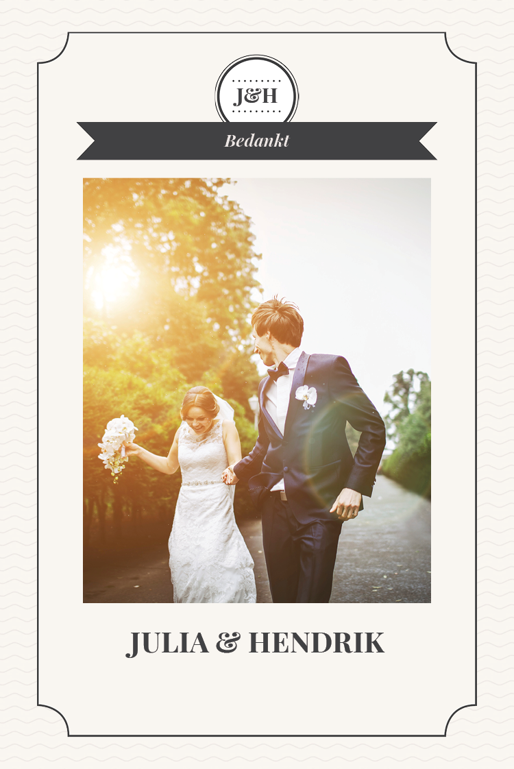 Bedankkaarten — Design stempel