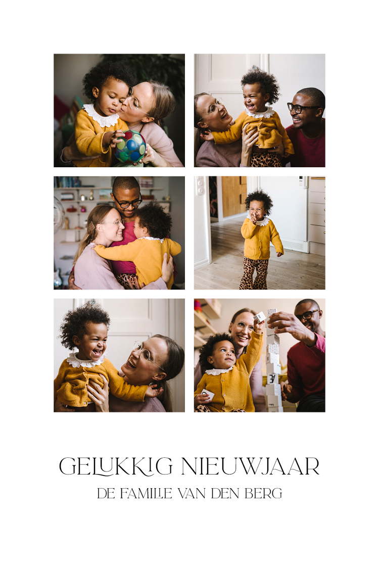 Fotokaarten — Familie collage