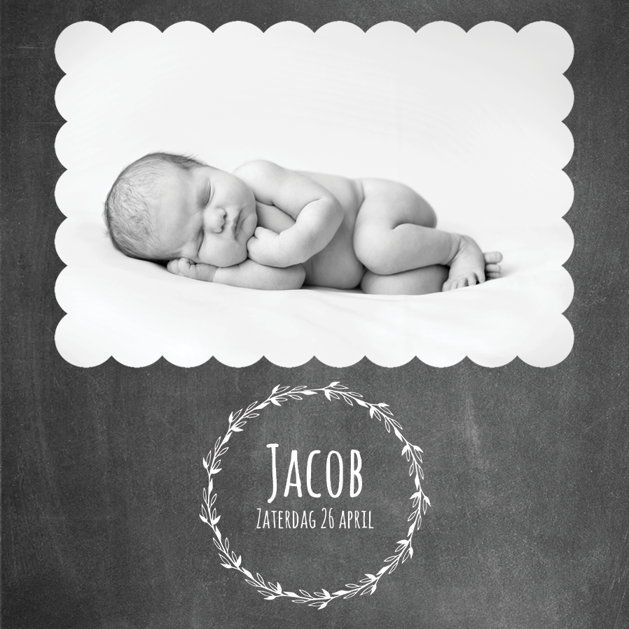 Uitnodigingen — Aankondiging krijtbord