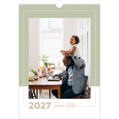 A3 Familieplanners — Aardse tonen - gezinsplanner 5 personen [omslag]