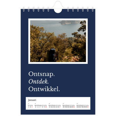 Fotokalender A5 — Redactionele Aarde [Januari]