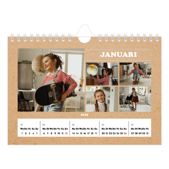 Fotokalender A5 — Magazine stijl
