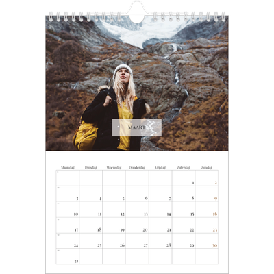 Fotokalender A4 (20 x 30 cm) — Klassieke kalender [Maart]