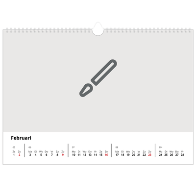 Fotokalender A3 — Ontwerp je eigen fotoproduct [Februari]