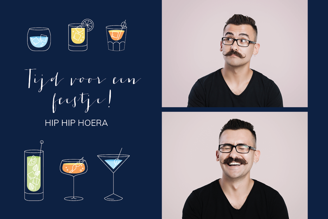 Uitnodigingen — Cocktail feestje
