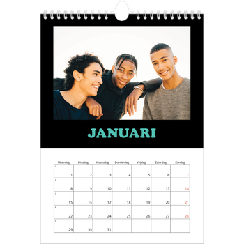Fotokalender A4 — Vrolijke letters