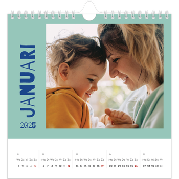 Fotokalender Vierkant — Vrolijk & kleurrijk