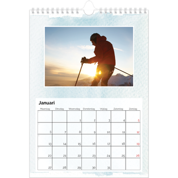 Fotokalender A4 — Aquarel achtergronden