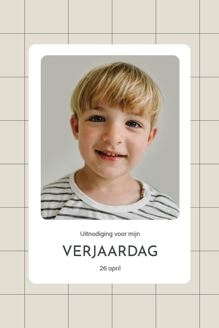 Uitnodigingen — Simpel ruitje