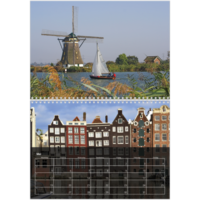 Fotokalender A4 Dubbel (30 x 40 cm) — Fotoverloop naar transparant [omslag]