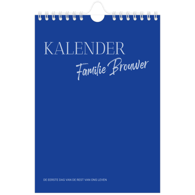 Fotokalender A5 — Kobalt klassieker [omslag]