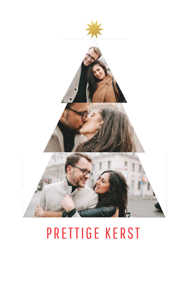 Fotokaarten — Moderne kerstboom